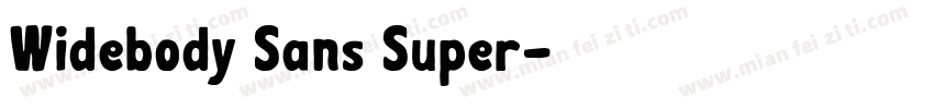 Widebody Sans Super字体转换